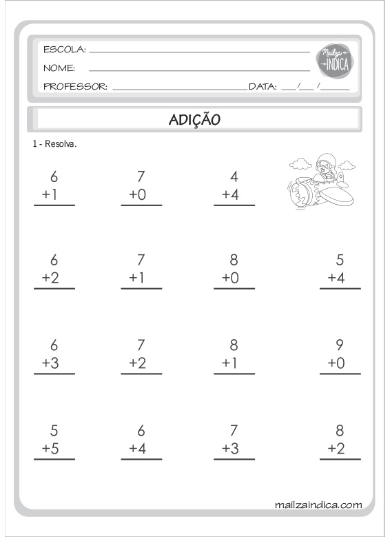 Trilha Matemática 4 operações worksheet